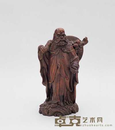 清 达摩像 高18.5cm